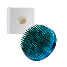 Laden Sie das Bild in den Galerie-Viewer, Blue Round Brass Ikebana Kenzan Flower Pin Frog