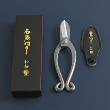 Laden Sie das Bild in den Galerie-Viewer, Kazuyuki Ishihara Signature Stainless Steel Ikenobo Scissors 6.5" (165mm)