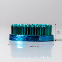 Laden Sie das Bild in den Galerie-Viewer, Blue Round Brass Ikebana Kenzan Flower Pin Frog