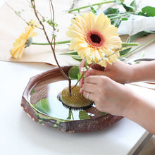 將圖片載入圖庫檢視器 【美濃燒】蓮葉圓形花瓶 9.45吋