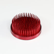 將圖片載入圖庫檢視器 紅色圓形花藝劍山 2個尺寸 63mm & 80mm