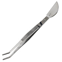 Load image into Gallery viewer, Bonsai Curved Tip Tweezer with Spatula 8-1/4&quot;(210mm)
