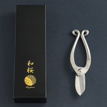 Laden Sie das Bild in den Galerie-Viewer, Stainless Steel Ikenobo Scissors with original box