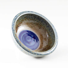 Load image into Gallery viewer, [ Minoyaki Series ] Small Ikebana Vase Round 5&quot;(128mm) Brown and Blue
