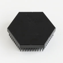 Laden Sie das Bild in den Galerie-Viewer, Back of the Black hexagon shaped kenzan