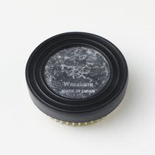 Laden Sie das Bild in den Galerie-Viewer, 2PCS Japanese Ikebana Essential Tool Set Brass Kenzan & White Stripe Terracotta - Wazakura Japan