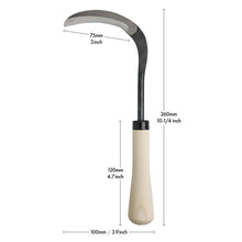 Laden Sie das Bild in den Galerie-Viewer, 3"(75mm) Blade, Bonsai Repotting Sickle - Wazakura Japan
