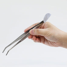 Laden Sie das Bild in den Galerie-Viewer, Bonsai Curved Tip Tweezer with Spatula 8-1/4"(210mm) - Wazakura Japan