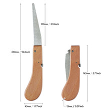 Laden Sie das Bild in den Galerie-Viewer, holding saw with dimension information