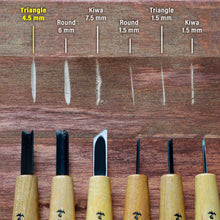 Laden Sie das Bild in den Galerie-Viewer, V-Parting Triangle Carving Chisel - Wazakura Japan