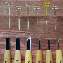 Laden Sie das Bild in den Galerie-Viewer, V-Parting Triangle Carving Chisel - Wazakura Japan
