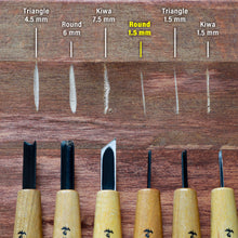 Load image into Gallery viewer, Round Gouge Carving Chisel - Wazakura Japan