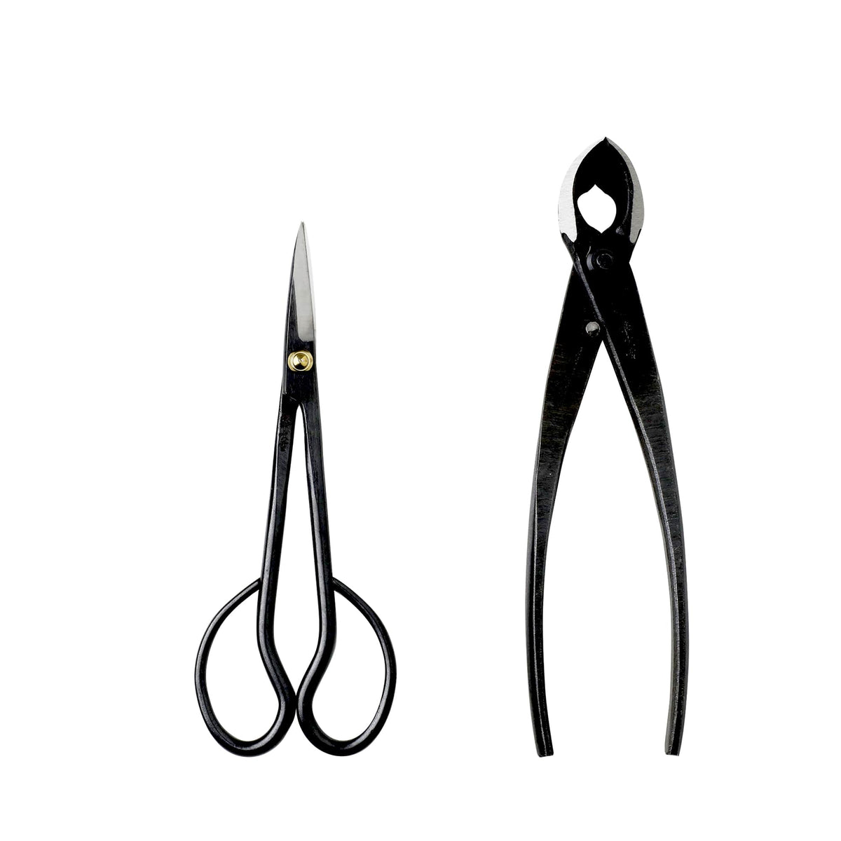 Japanese Made Bonsai Essential Tool Set Satsuki Scissors + Concave