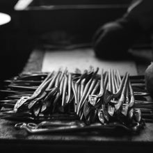 Load image into Gallery viewer, pile of Ikenobo scissors' indiviual hand