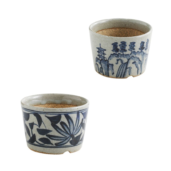 [ Banko Series ] Small Bonsai Pot 3.5" (90mm) Hand painted