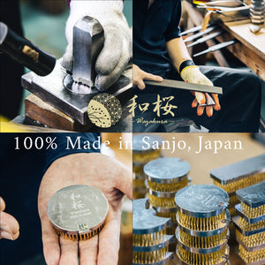 combination of 4 images of kenzan production process