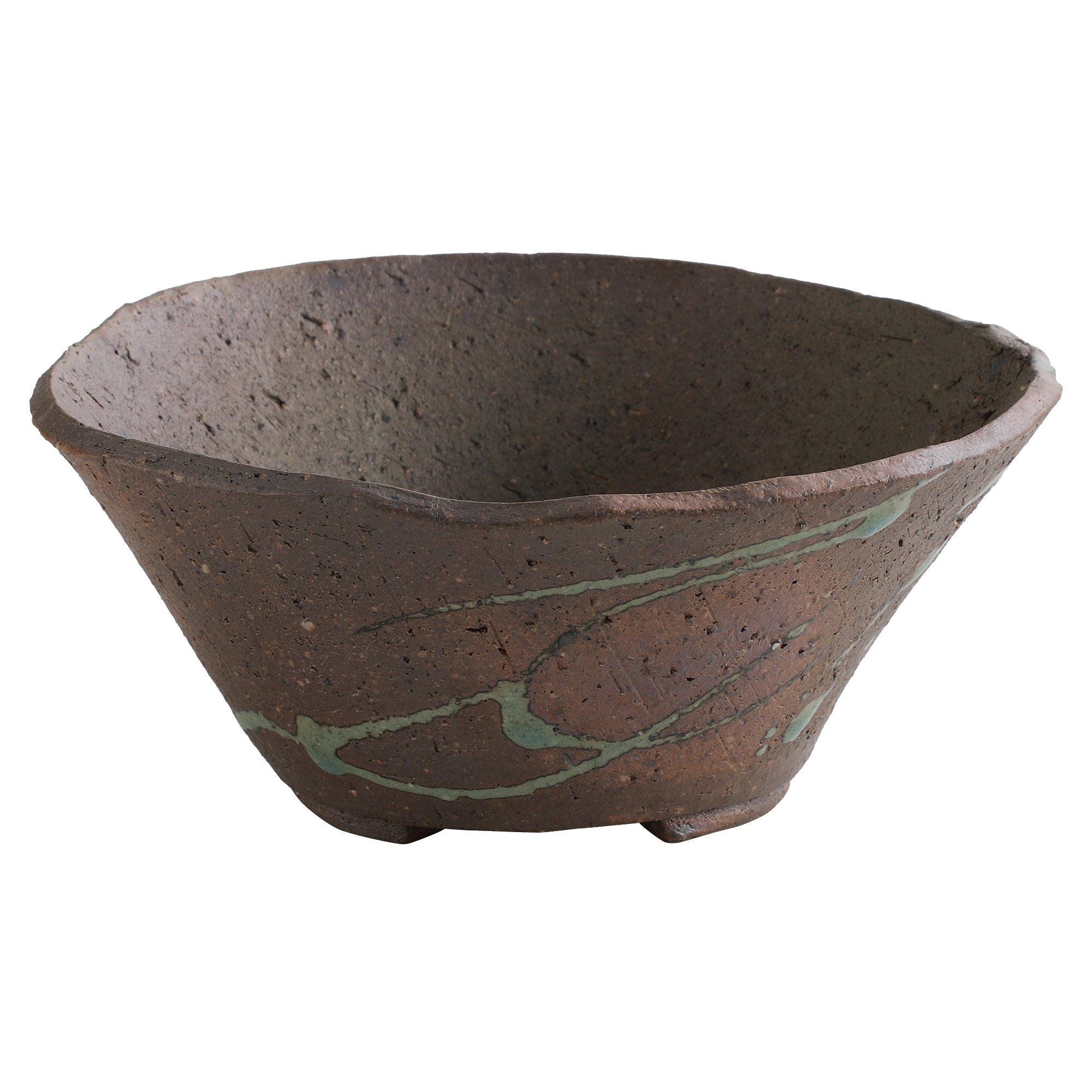 japanese ceramic plant pots Tokoname Rustic Tatara Bonsai Pot 6.3"(160 mm) MADE IN JAPAN – Wazakura Japan