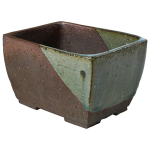 large japanese planter pots Tokoname Rectangular Glazed Bonsai Pot 5.3"(135 mm) MADE IN JAPAN – Wazakura Japan