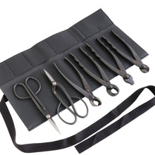 Load image into Gallery viewer, 6 pcs scissors and cutters displayed on roll case 

