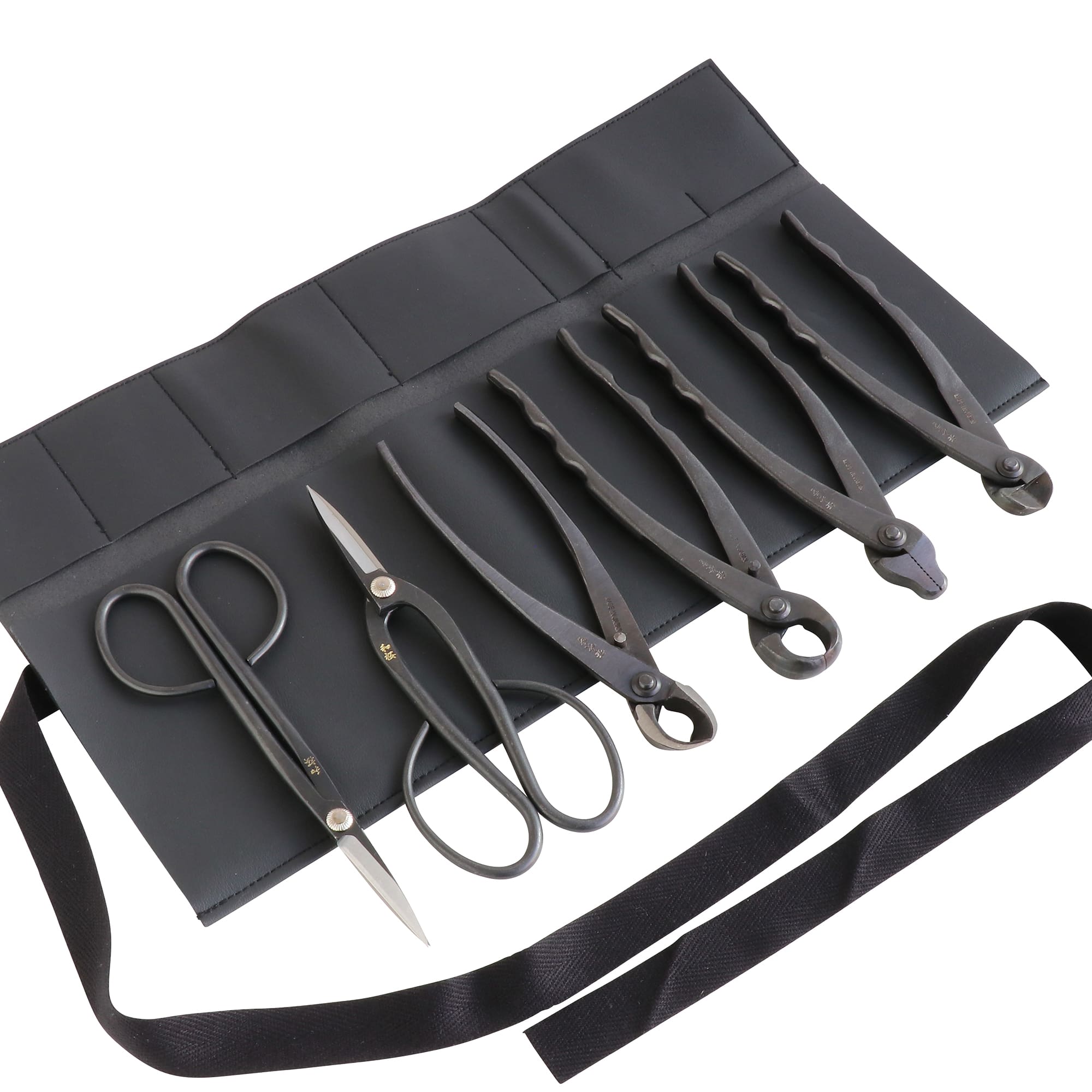 6 Piece Bonsai Professional Tool Kit with Roll Case Made In Japan