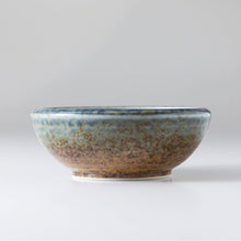 Load image into Gallery viewer, 2PCS Japanese Ikebana Essential Tool Set [ Brass Kenzan + Brown &amp; Blue Vase ]
