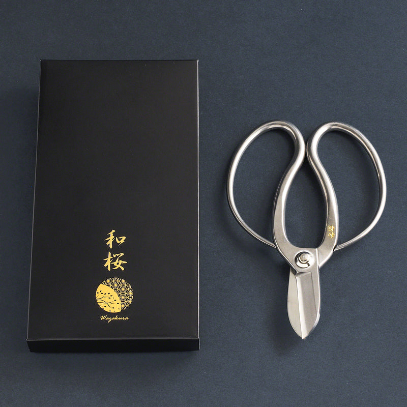 Stainless Yasugi Steel Koryu Ikebana Scissors 6.5