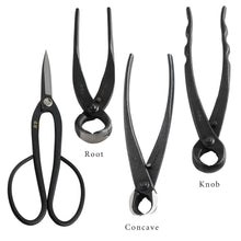 Load image into Gallery viewer, Ashinaga scissors with root concave and knob cutters
