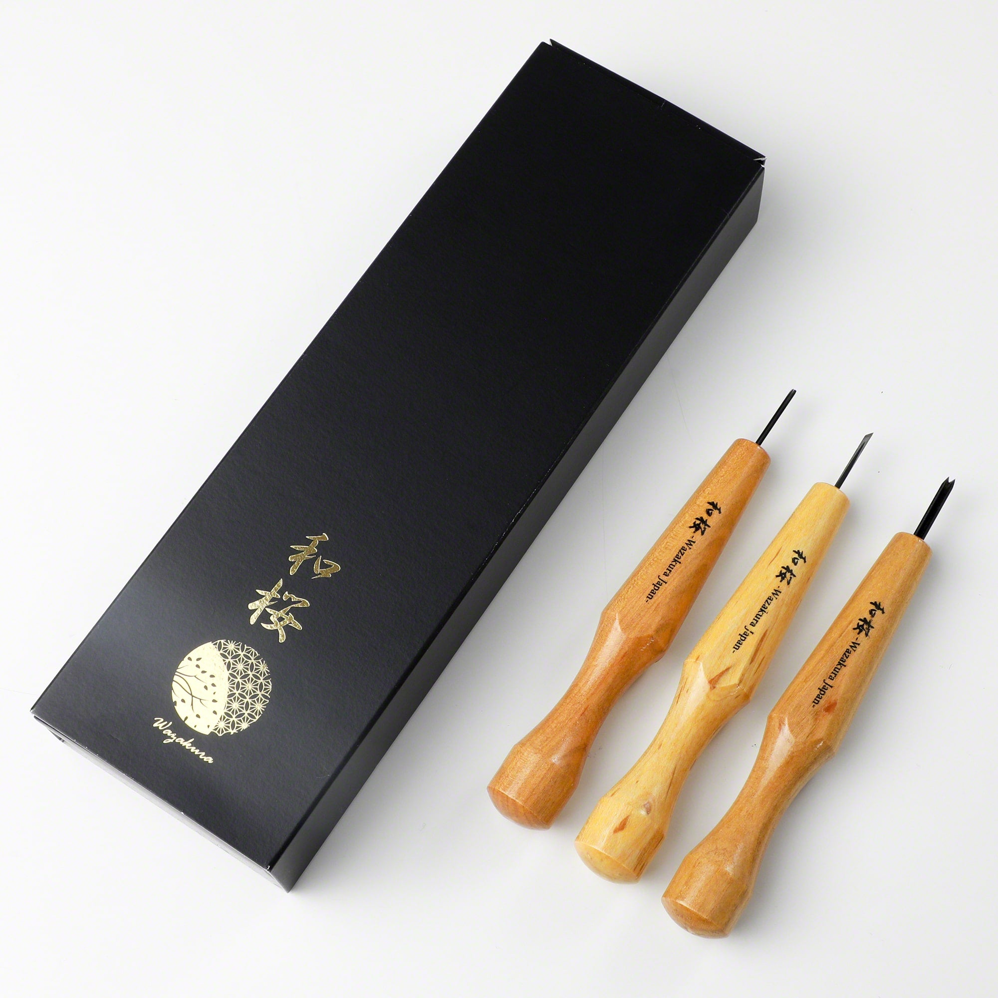 3pcs Woodworking Chisel Kit 1/2Inch (1.5mm), Made in Japan