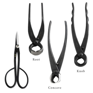 6PCS Bonsai Professional Tool Kit [ Satsuki Scissors + 5 Cutters ]