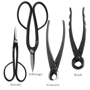 6PCS Bonsai Professional Tool Kit [ Ashinaga & Satsuki Scissors + 4 Cutters ]