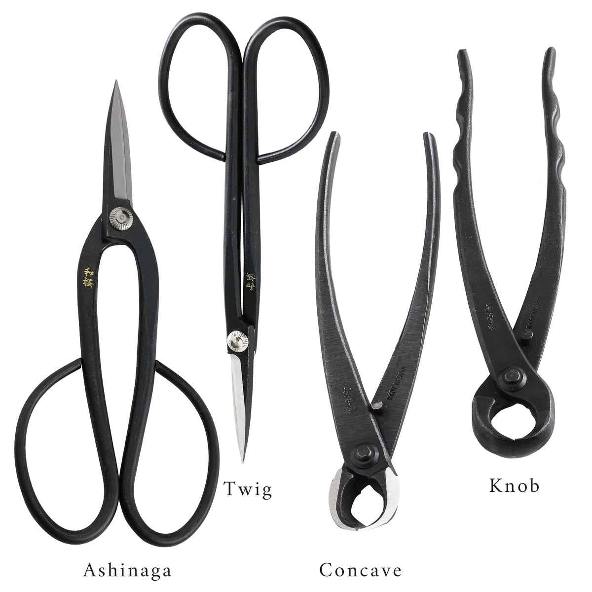 Kit Attrezzi Per Bonsai 4 Pezzi Con Forbici Da Potatura E Pinze