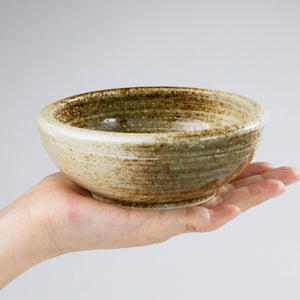 [ Minoyaki Series ] Small Ikebana Vase Round 5"(128mm) Sand Beige