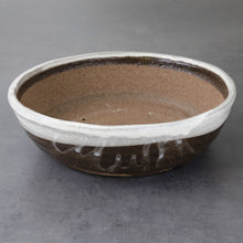 Load image into Gallery viewer, [ Shigaraki Series ] White Stripe Glazed Bonsai Pot 8.2&quot; (210 mm)
