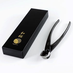 4PCS Japanese Bonsai Essential Kit [ Yasugi Steel Twig Scissors + Concave Cutter + Tweezers + Sap Eraser ]