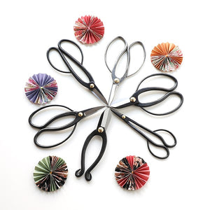6 pair of Ikebana Scissors with decorations