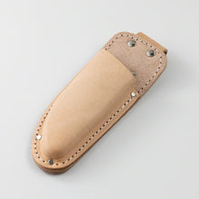 Load image into Gallery viewer, slant view of the Leather Holster for Pruning Shears with Belt Loop
