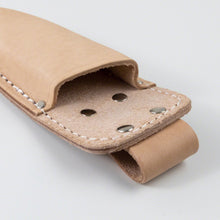 Load image into Gallery viewer, Close view from the top on the Leather Holster Belt Loop

