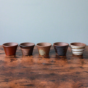 [ Banko Series ] Small Rounded Bonsai Pot 4.3" (110mm)– Kindami Glaze